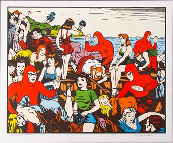 Carl Johan De Geer · CARL JOHAN DE GEER, litograph in color, signed and numbered 117/290.