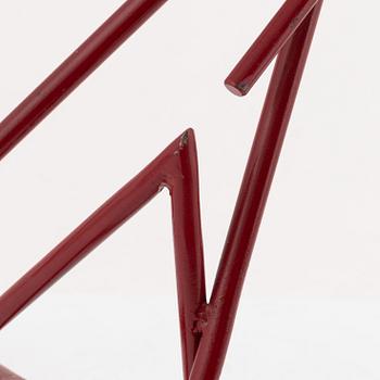 Oscar Reutersvärd, sculpture, painted metal.