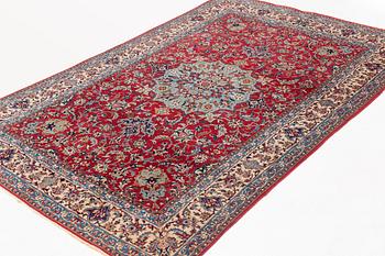 A rug, semi-antique, Nain Tuteshk, signed Sadegh Naini, ca 214 x 148 cm.