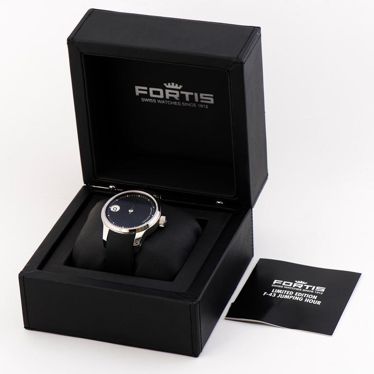 FORTIS, Jumping Hour, wristwatch, 43 mm.