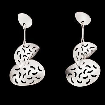 ÖRHÄNGEN, Coral, sterlingsilver, Pekka Hirvonen Lapponia.