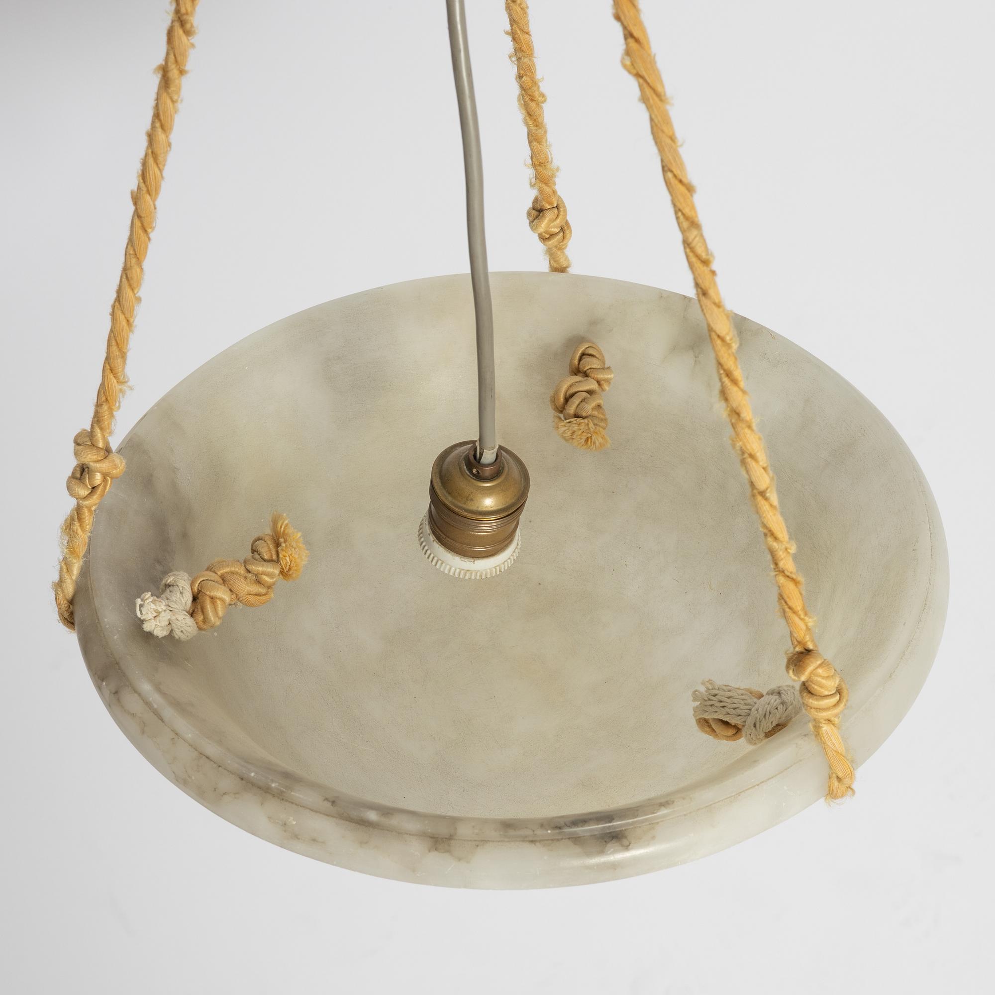 A ceiling pendant light, 1920s.