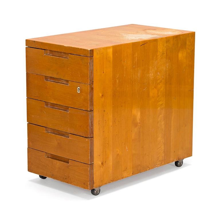 Aino Aalto, An early 1930s 'B96' drawer unit for O.Y. Huonekalu-ja Rakennustyötehdas A.B. Finland.