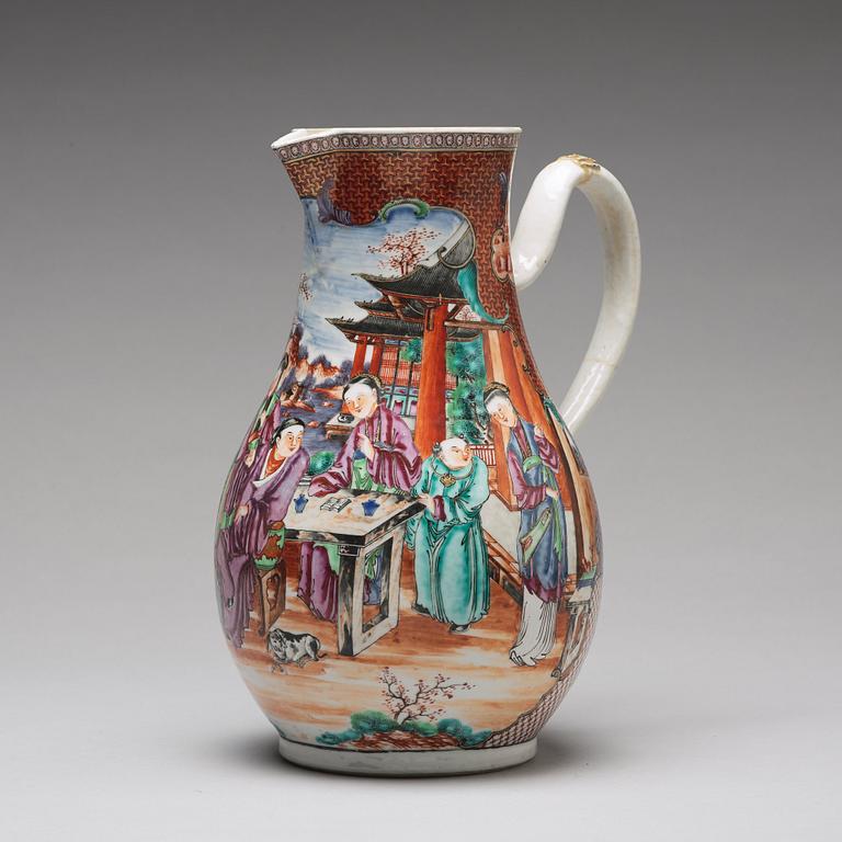 A large famille rose ewer, Qing dynasty, Qianlong (1736-95).