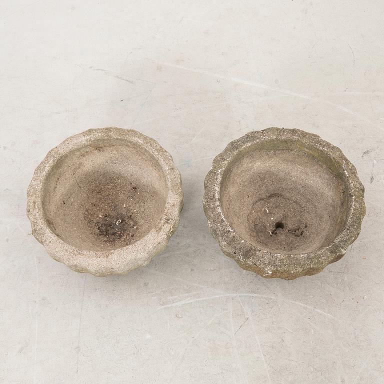 Trädgårdskrukor ett par Everöd 1900-talets mitt.