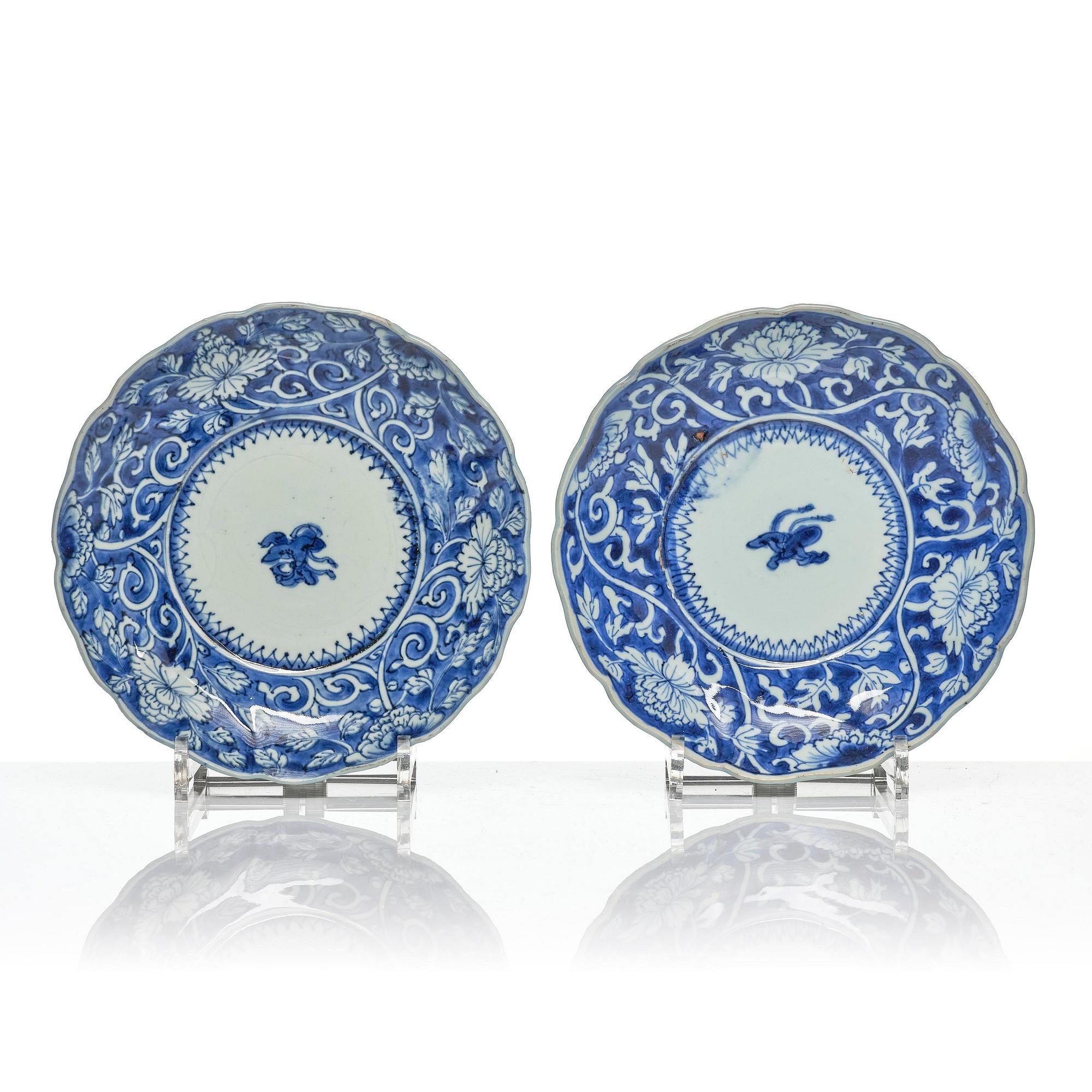 Fat, 10 stycken, porslin. Tianqi/Chongzhen, 1600-tal.