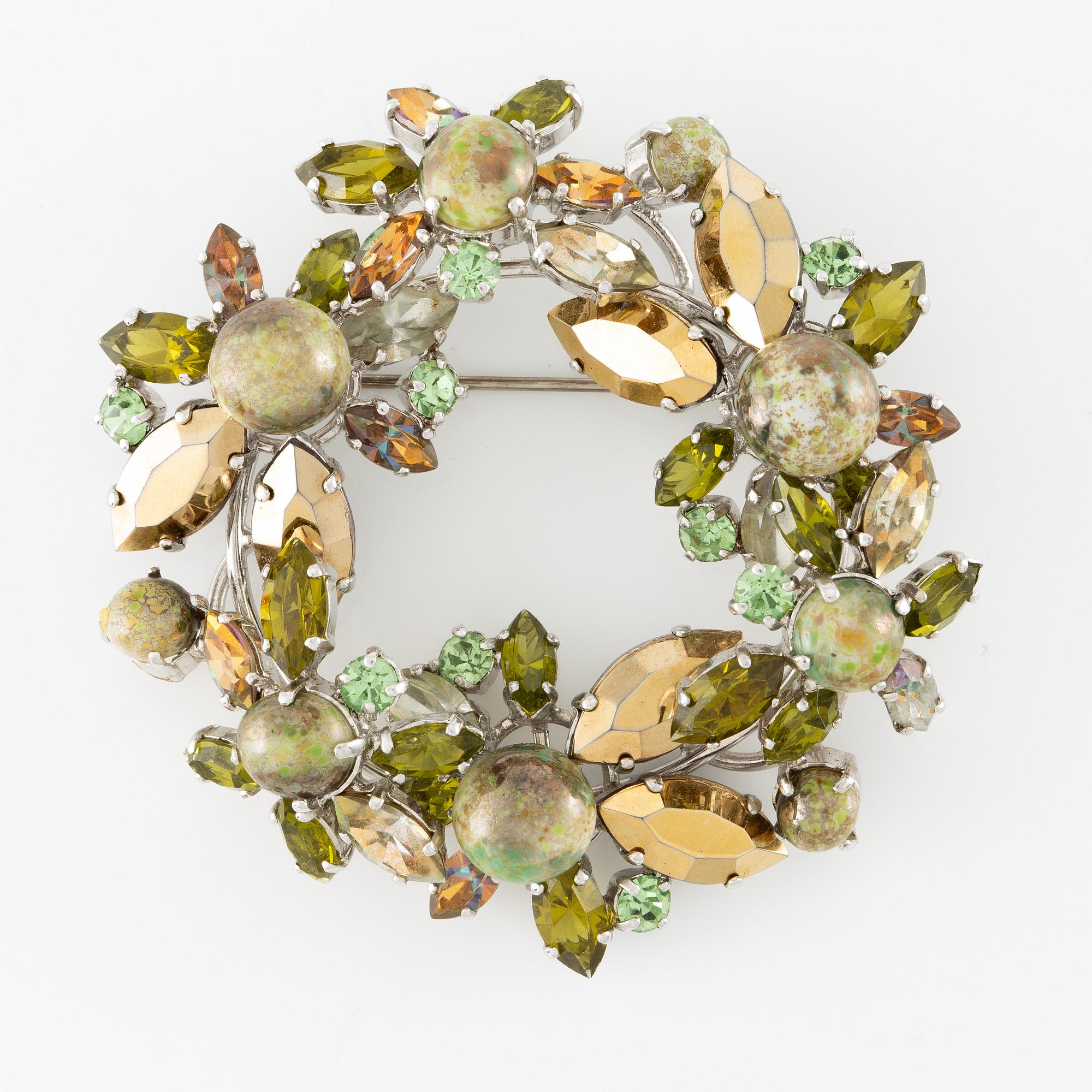 Christian Dior, A vintage embellised brooch, 1958.