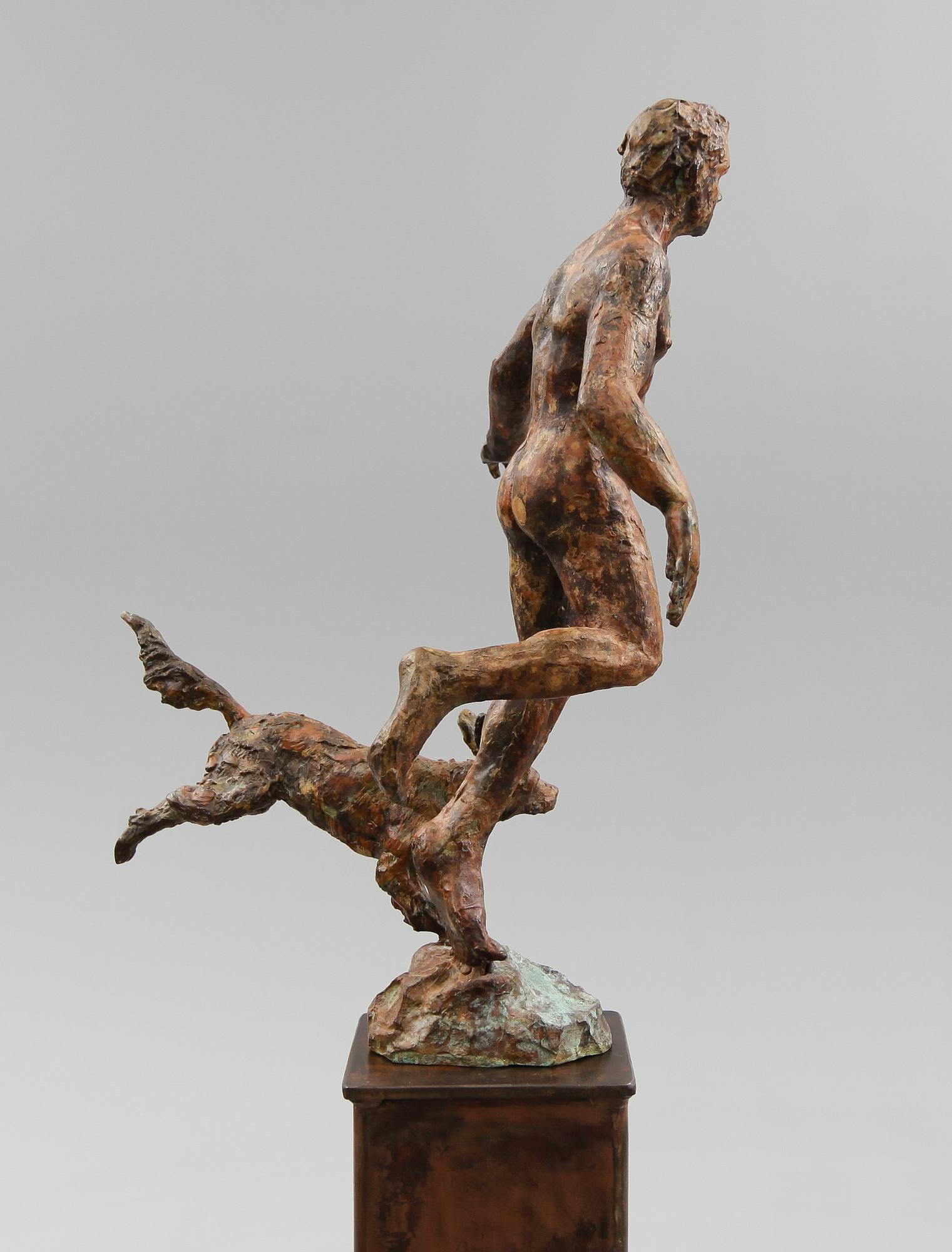 SKULPTUR, brons, Mallfred Keresturi, signerad.