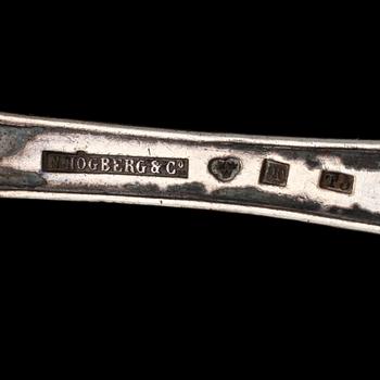 SKEDAR, 7 st, silver, 1800-tal. Vikt 410 g.