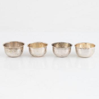 Four Swedish Silver Tumblers, circa 1800.