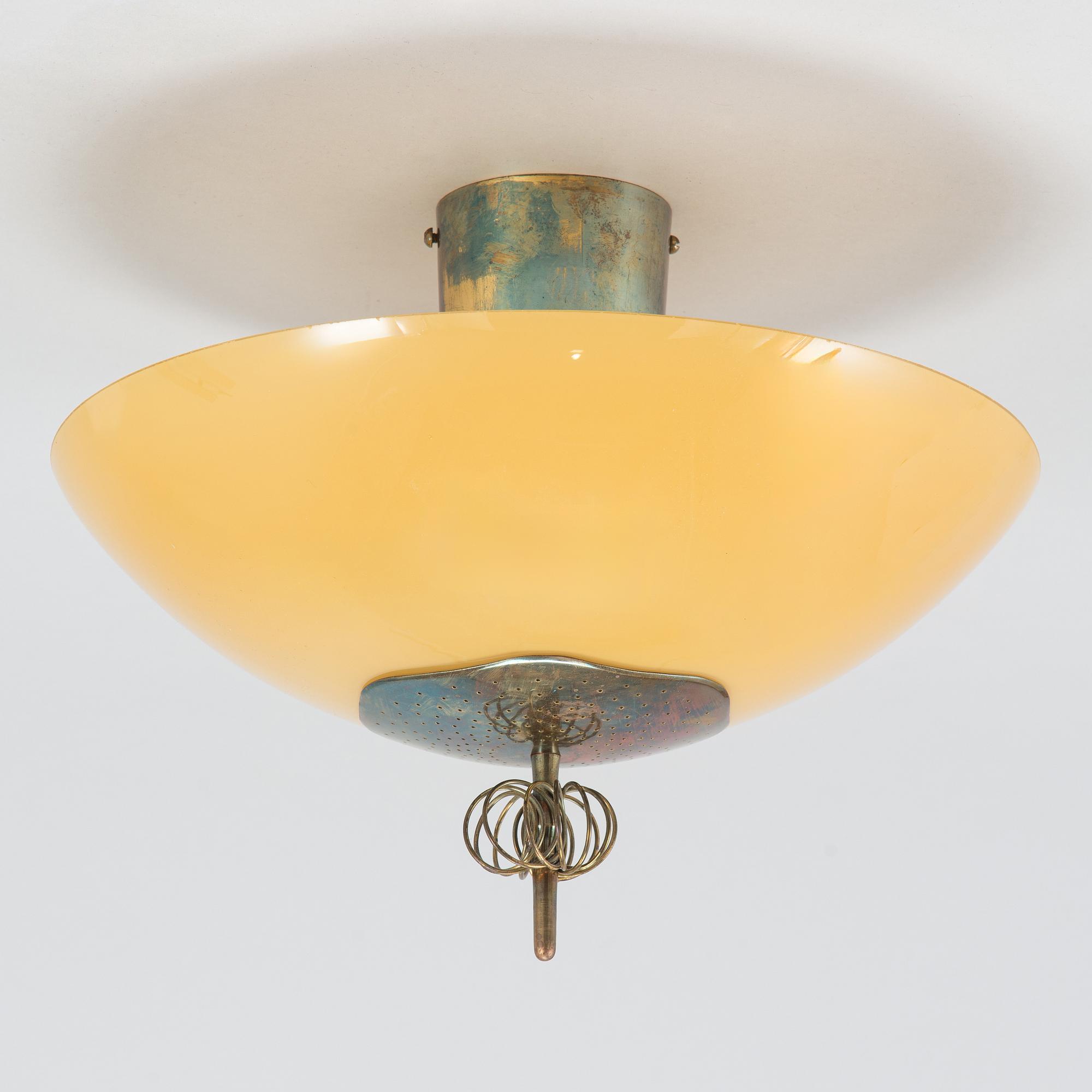 Paavo Tynell, Ceiling lamp for Taito. Made to order 1950.