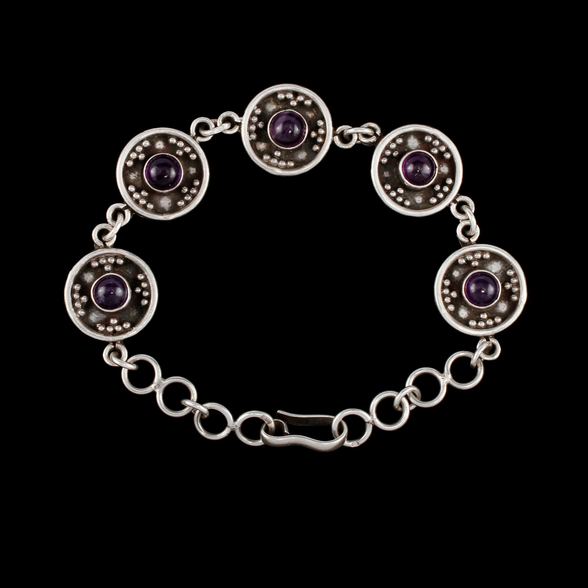 ARMLÄNK, silver, utländska stämplar, 1900-talets tredje kvartal. Vikt 18 g.