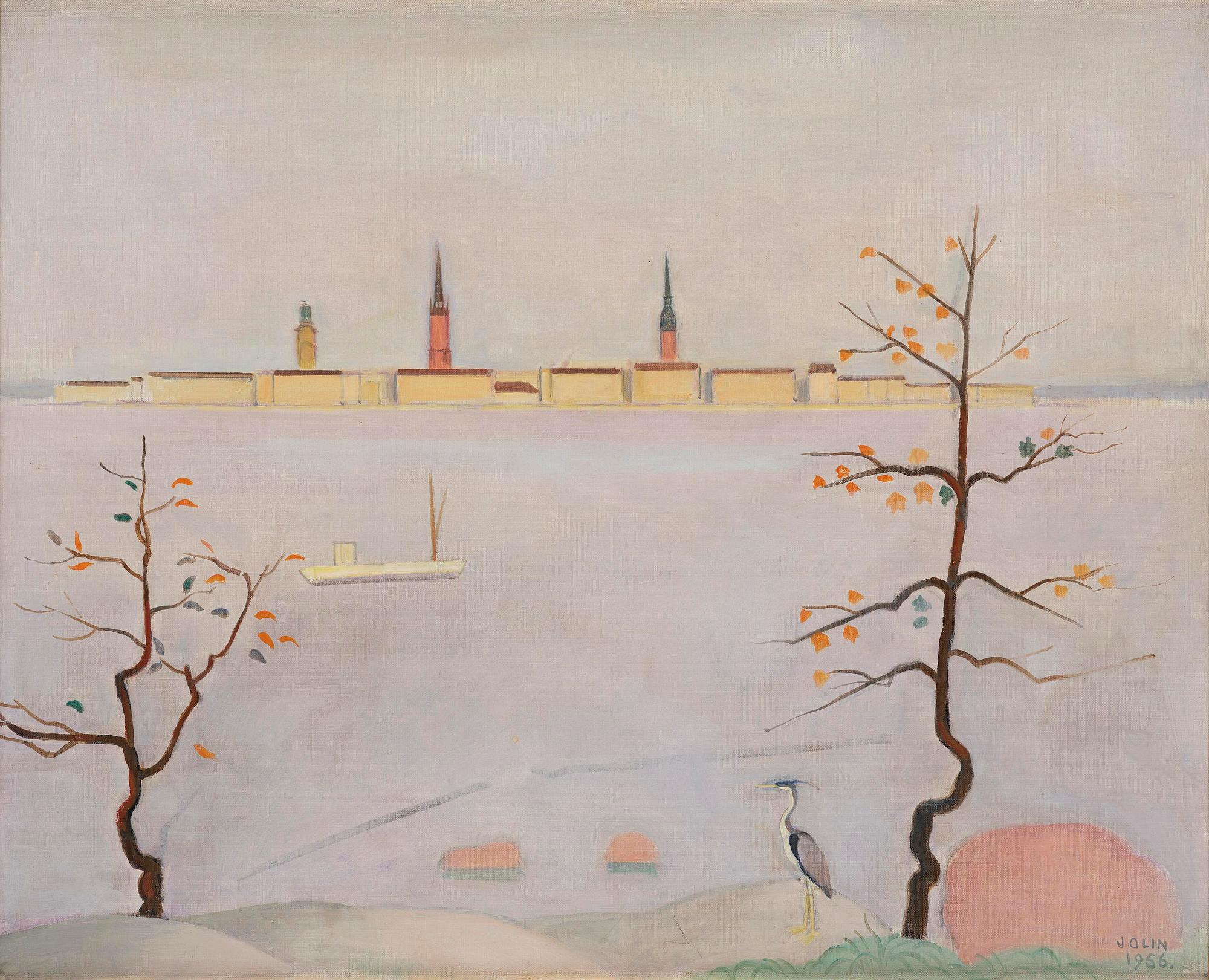 Einar Jolin, "Stockholm från Långholmsparken I".