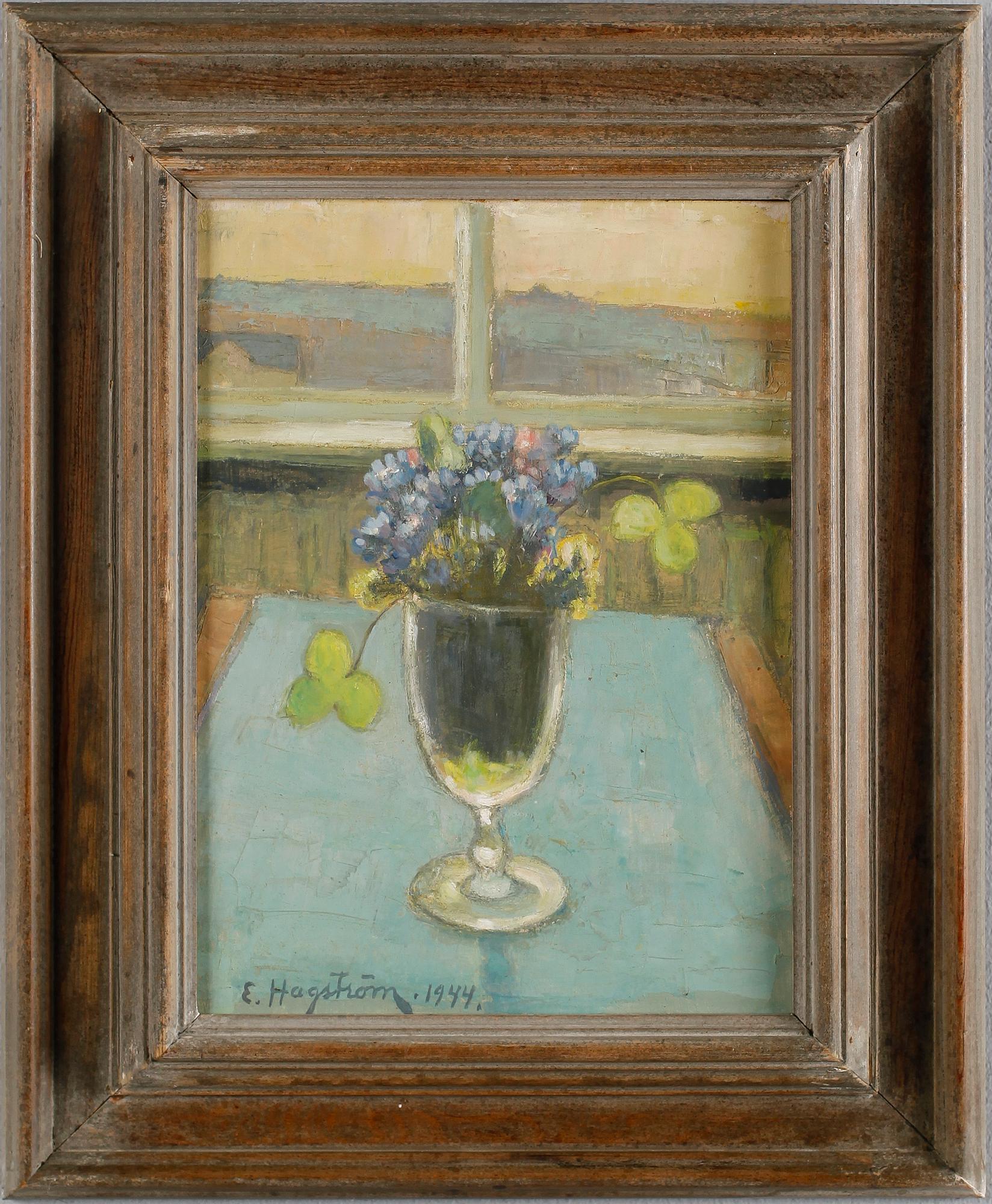 EMIL HAGSTRÖM, olja på pannå, signerad och daterad 1944.