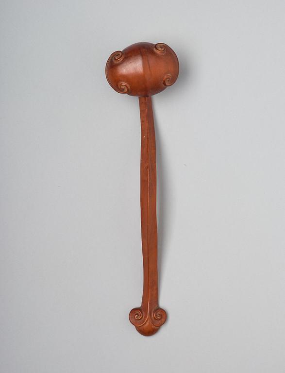 A box wood Ruyi Sceptre, presumably late Qing dynasty.