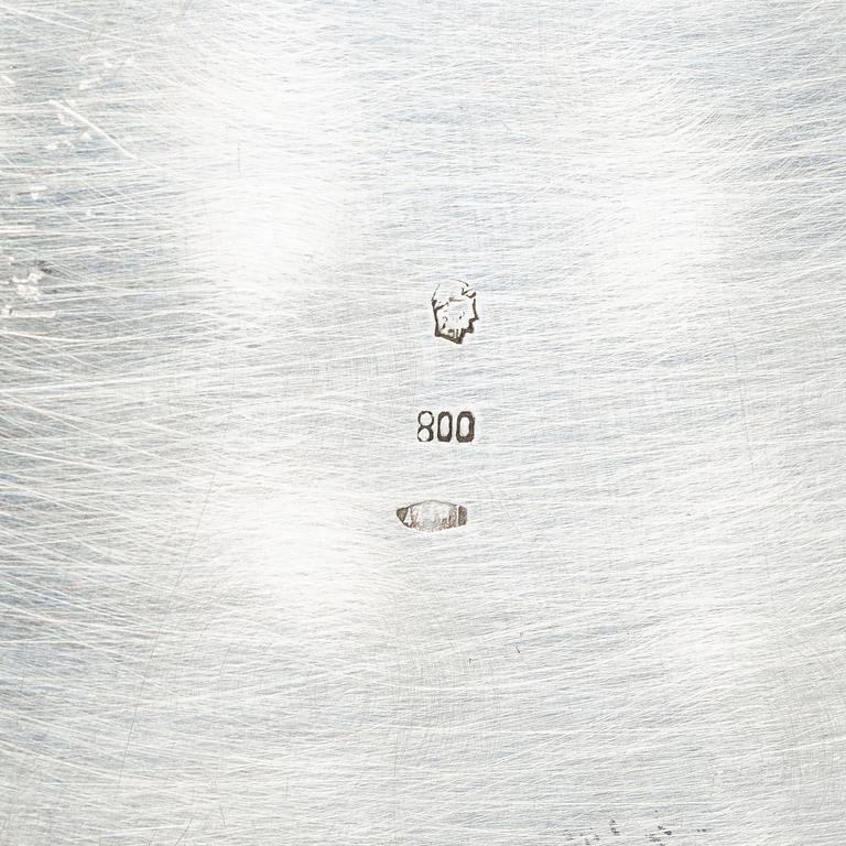 Bowl, silver, Italy, mid-20th century.