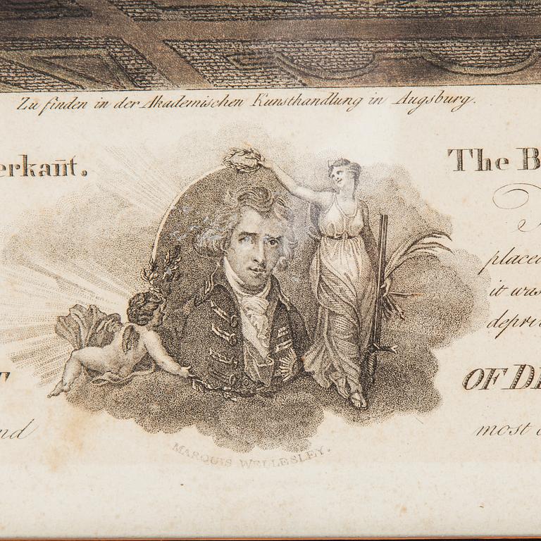 HENRY SINGLETON, after, 2 handcolored engravings by Laminet, early 19th century.