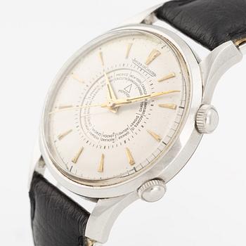 Jaeger-LeCoultre, Memovox, "World time", wristwatch, 35 mm.