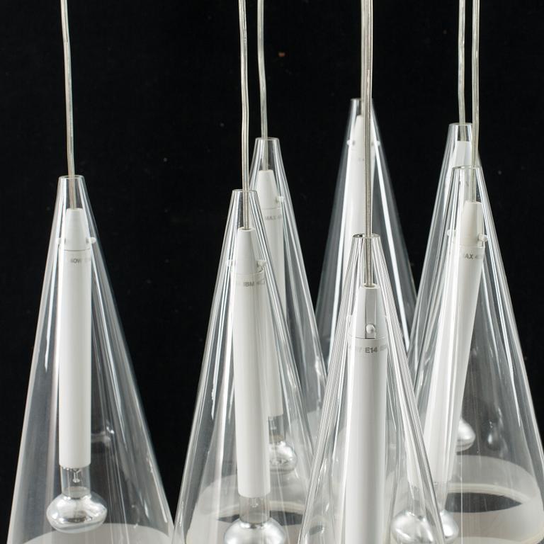Flos Fucsia 8 Light Pendant by Achille Castiglion.