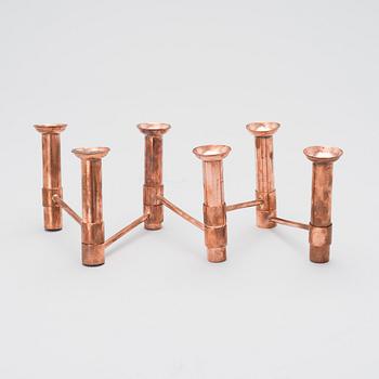 TAPIO WIRKKALA, A CANDELABRA. Candlestick series NonStop. Hopeakeskus 1970s.