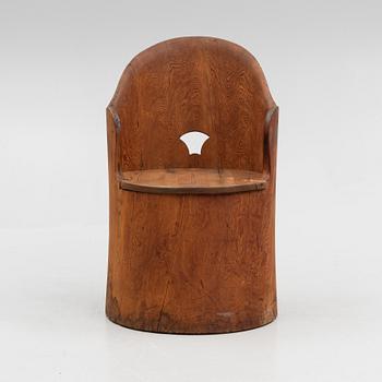 A pine chair, mid/second half of the 20th century.