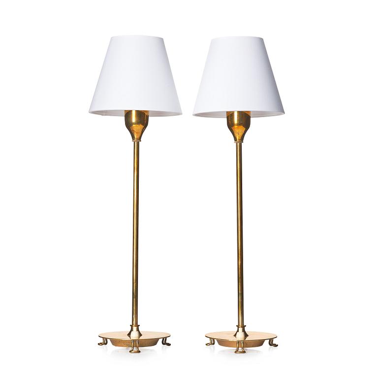 Josef Frank, a pair of table lamps model "2552", Firma Svenskt Tenn, Sweden.