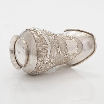 Kermakko, vientihopeaa, Cum Wo, Hongkong, 1860-1920.