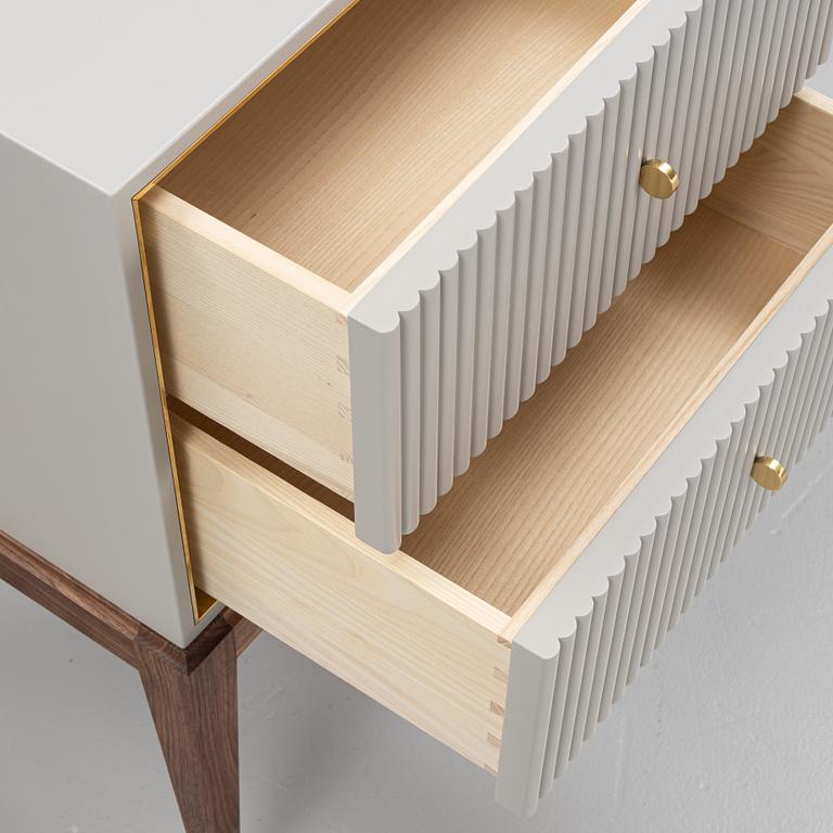 Attila Suta, a pair of bedside tables, his own workshop, Stockholm, 2022.