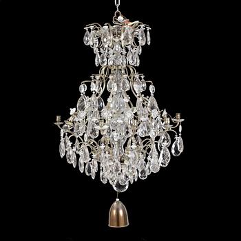 LJUSKRONA, barockstil, 1900-tal. Höjd ca 100 cm.
