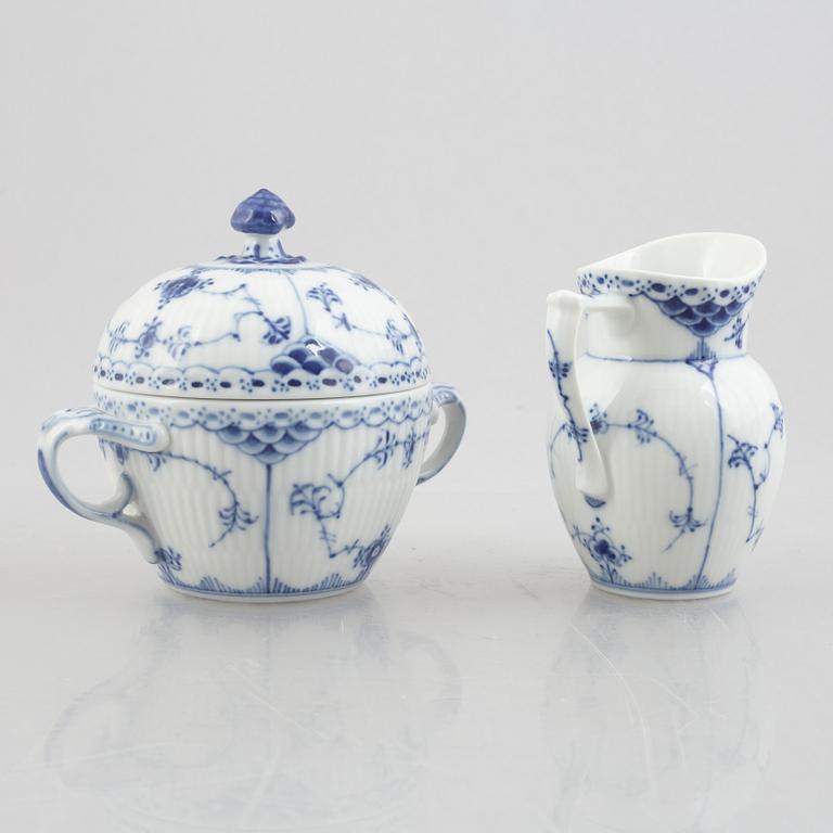 Royal Copenhagen, 27 pieces of a "Blue Fluted" porcelain service, Denmark.