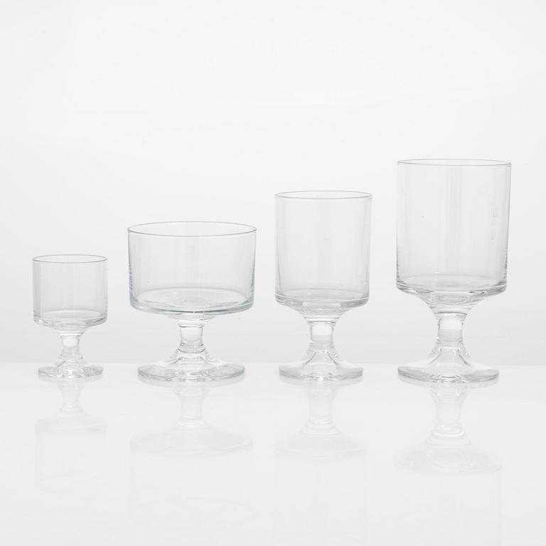 Tapio Wirkkala, a 37-piece 'Karelia' glassware set for Iittala, last quarter of the 20th century.