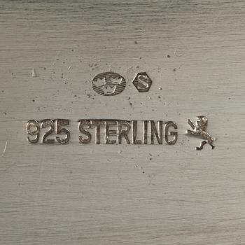A sterling silver bowl, Swedish import mark, 20th century.