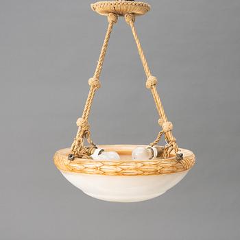 An alabaster ceiling lamp, 1920s.