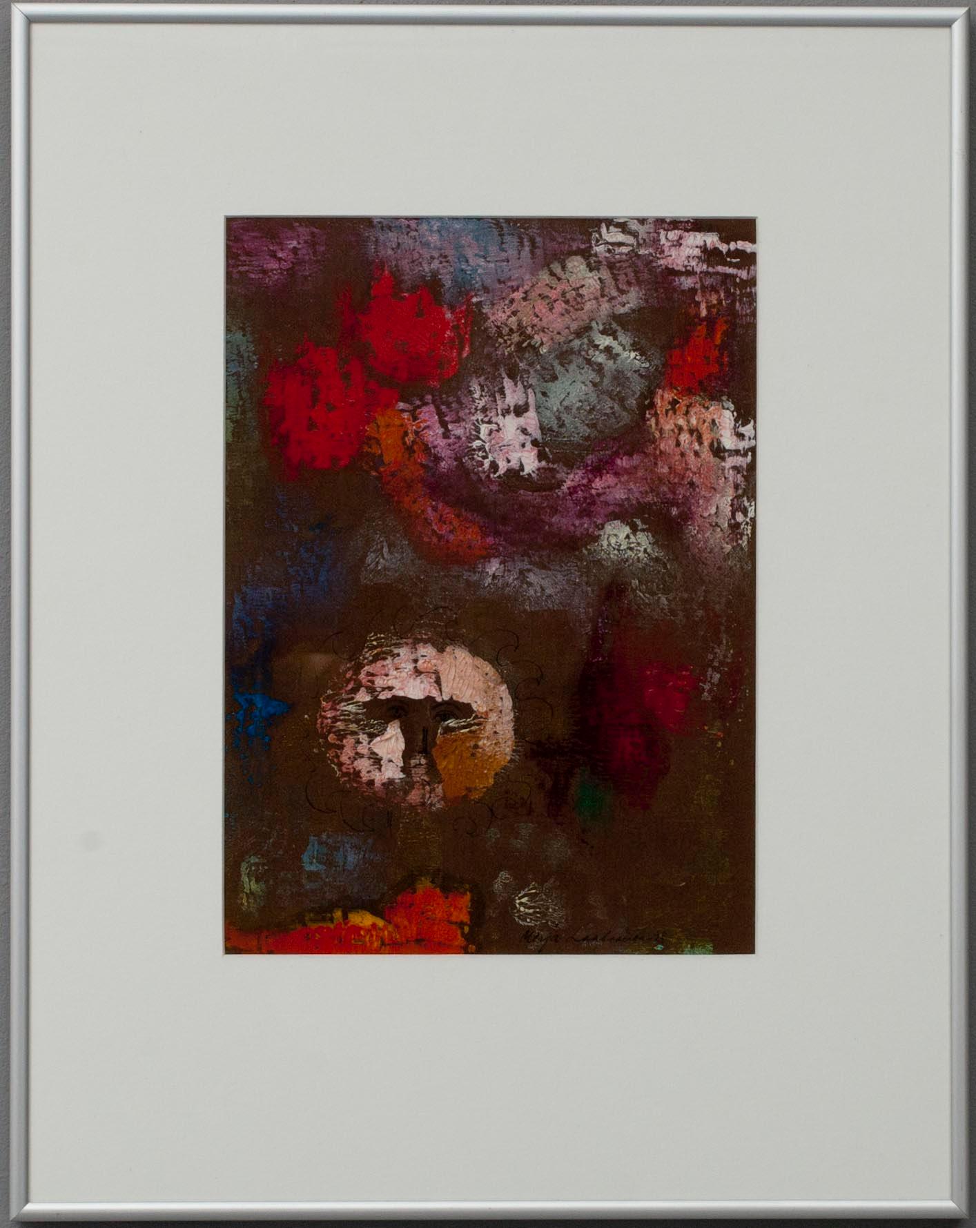 MERJA-MIA LAAKSONEN, blandteknik, sign. och dat. 1973.