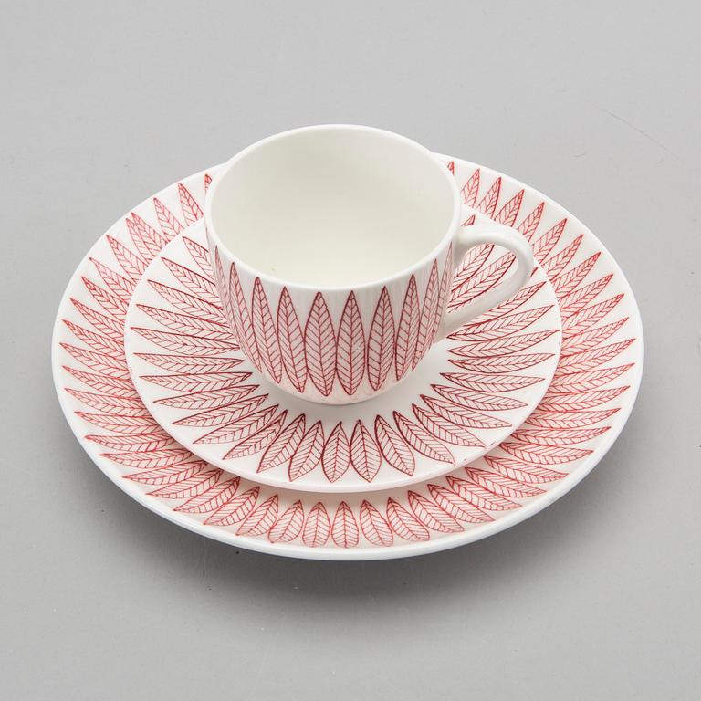 STIG LINDBERG, Servisdelar 27 st, "Salix" Benporslin, Gustavsberg,