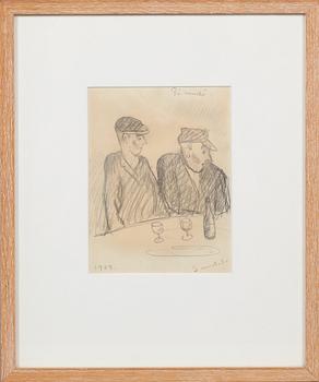 Gösta Sandels · GÖSTA SANDELS, teckning, signerad och daterad 1909.