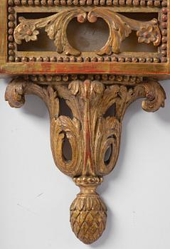 Wall clock, late Gustavian, Sven Peter Hörning (1750-1808, watchmaker in Stockholm, took over Petter Ernst's clock factory in 1785).