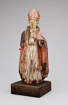 KYRKOSKULPTUR, trä, troligen sydeuropa, 1600/1700-tal.