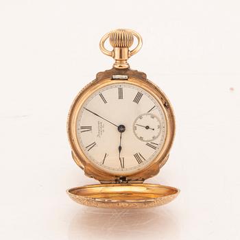 American Watch Company, Waltham, pocket watch, hunter, 54 mm.