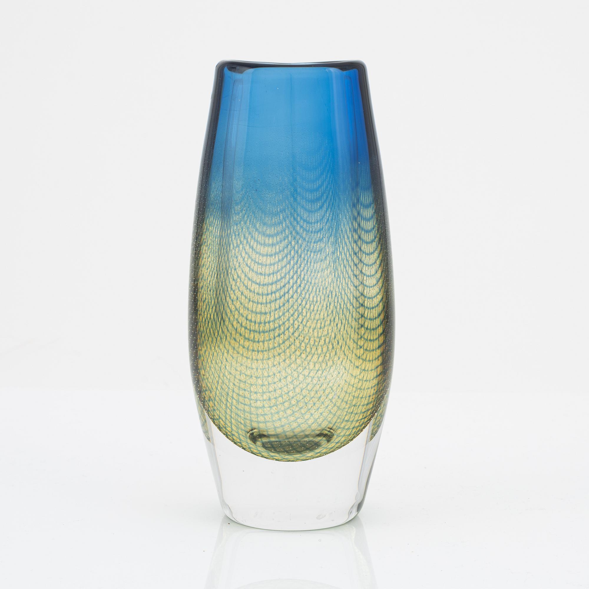 Sven Palmqvist, a glass vase, 'Kraka*, Orrefors.