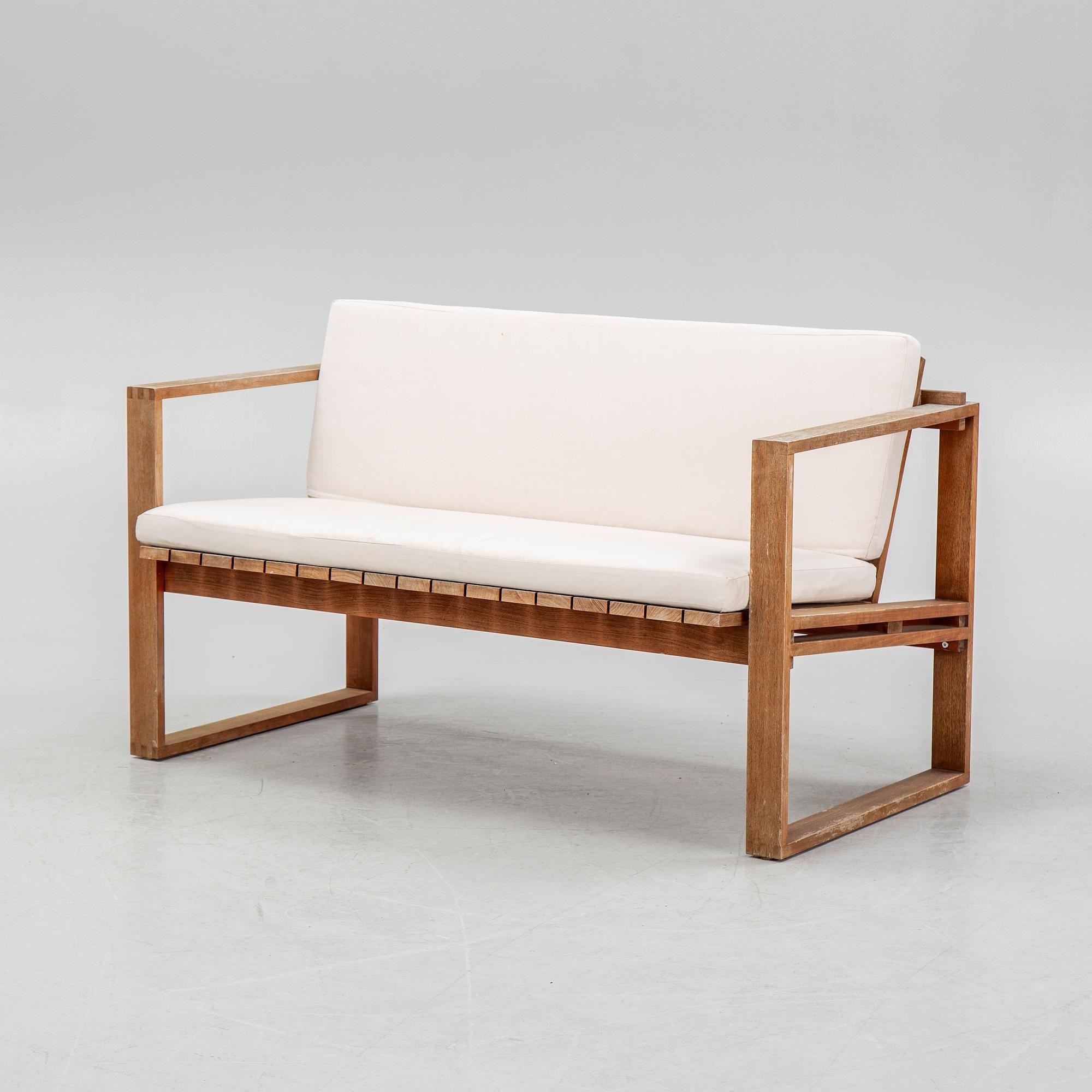 A garden table with sofa and three armchiars, Carl Hansen & Søn, Denmark.