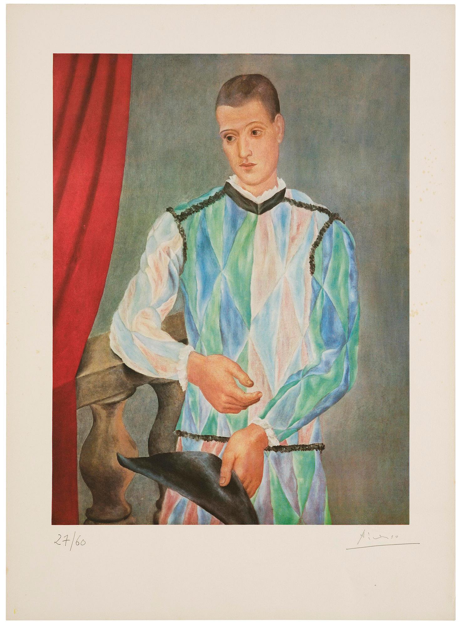 Pablo Picasso, efter, "Harlequin".
