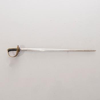 A Swedish cavalry sword 1893 pattern, with scabbard.
