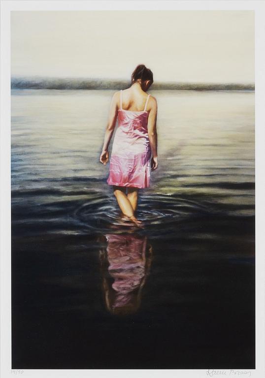 Karin Broos, "Rosa klänning".