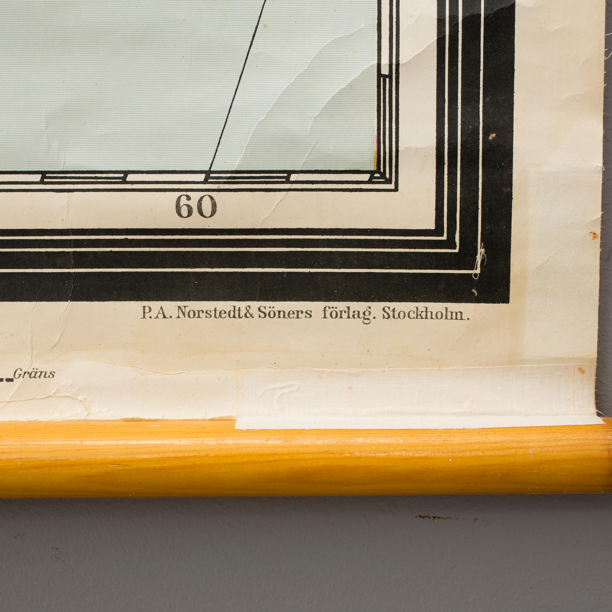 SKOLKARTA, P.A. Nordstedt & Söners, 1935.