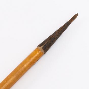 Bear spear, signed NJB and dated 1967.