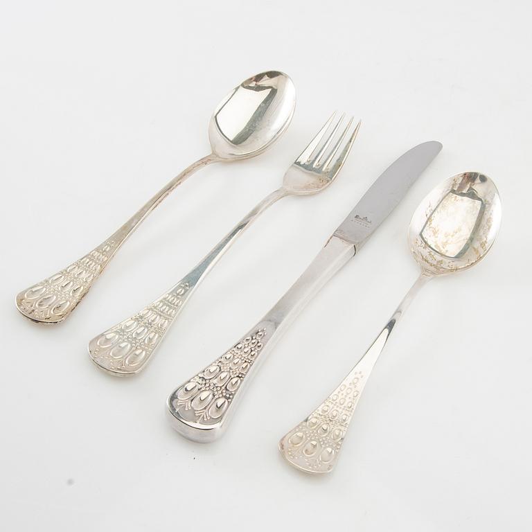 Björn Wiinblad, bestick 48 dlr  silver, Rosenthal Studio Line.