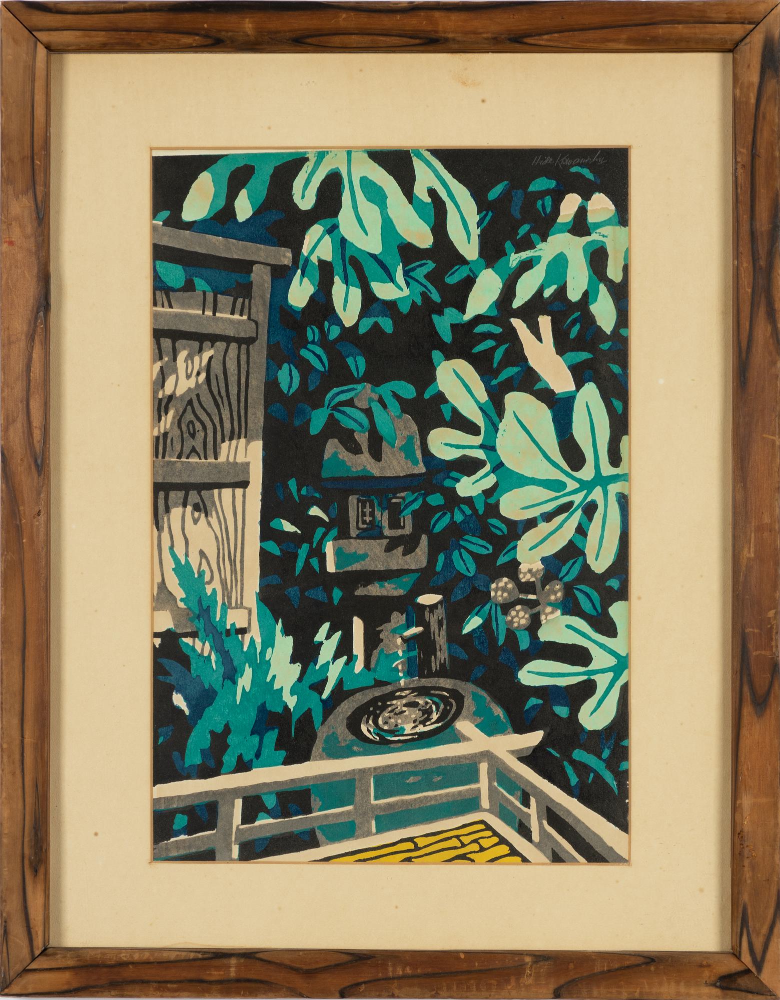 Hide Kawanishi, Trädgård med toro.