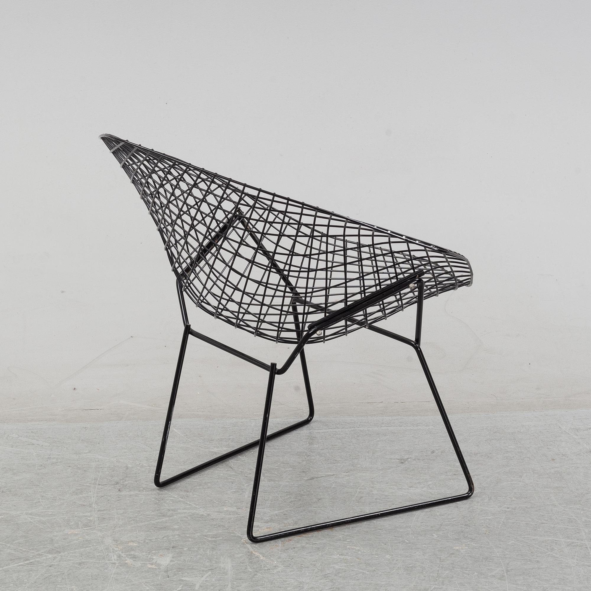 Harry Bertoia, fåtölj, 'Diamond Chair', 1960-tal.