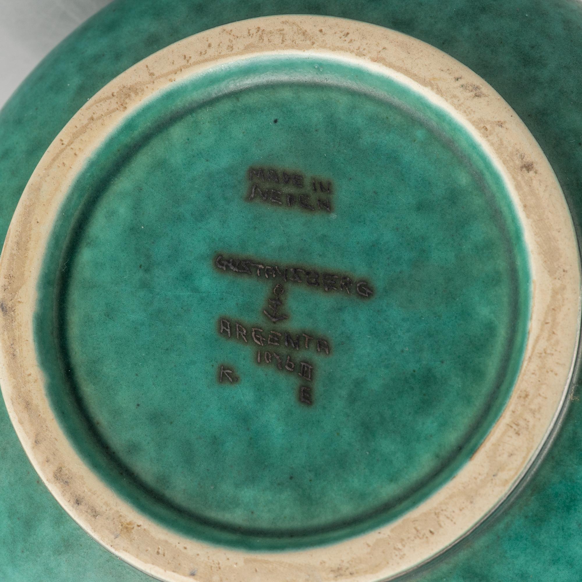 Wilhelm Kåge, an 'Argenta' stoneware vase, Gustavsberg.